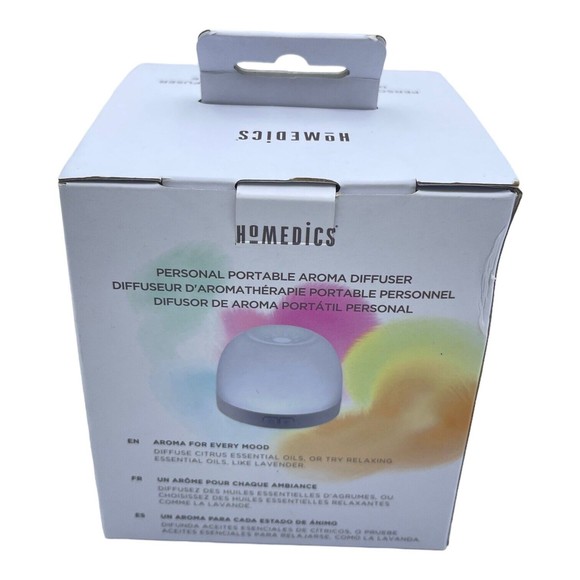 Homedics Ellia Adore Aroma Ultrasonic Color Changing 7 Hour Oil Diffuser NIB - Picture 2 of 3